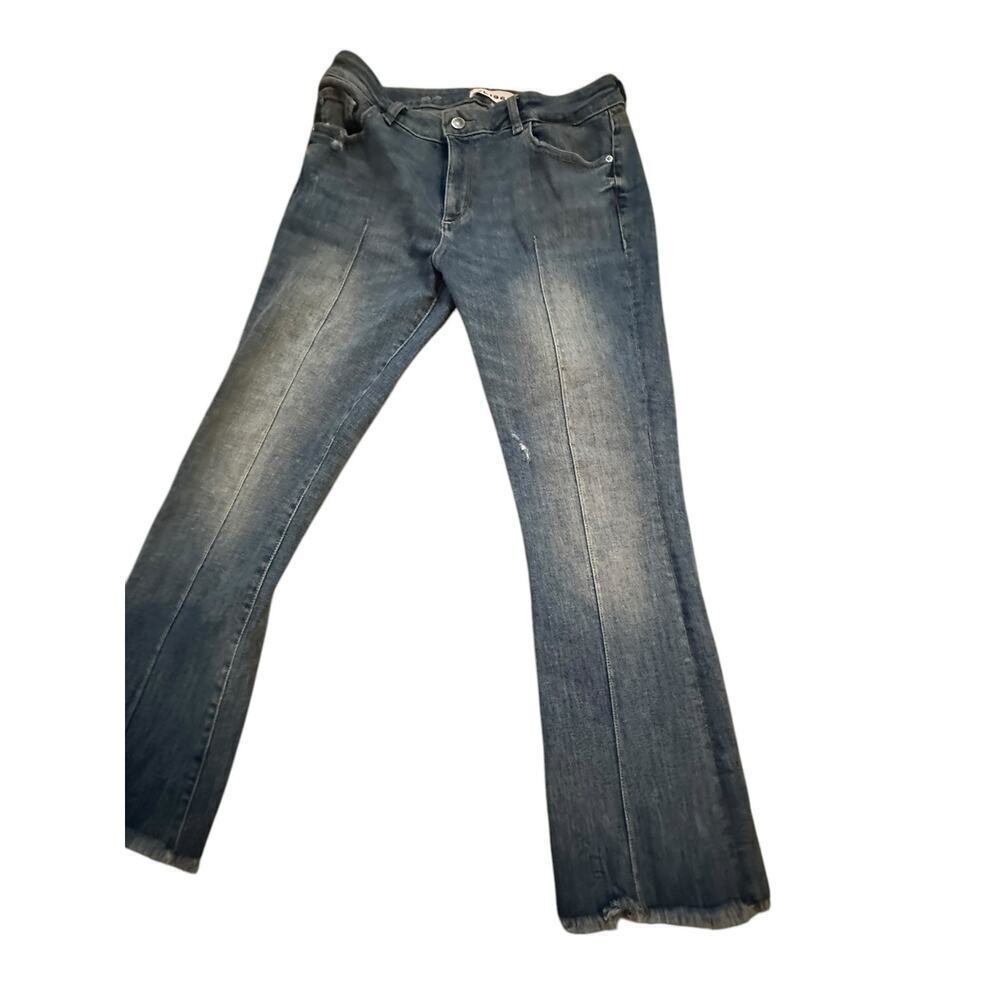 DL1961 Women's Blue Lara Instasculpt Cropped Flare Jeans Size 30 - Picture 5 of 13